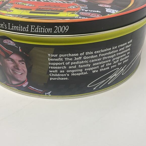 Collectible Jeff Gordon Foundation Schwan's Limited Edition 2009 Ice Cream Tin - Picture 2 of 9